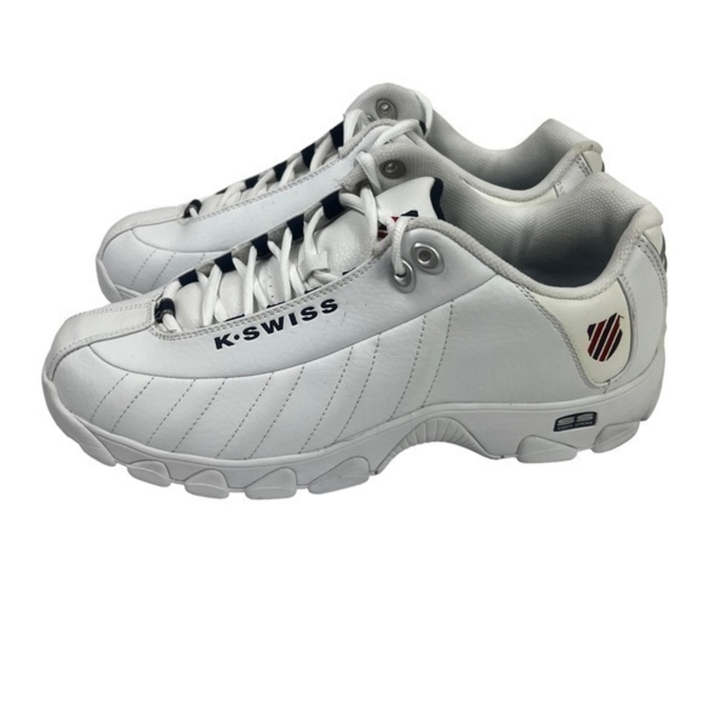 K-Swiss White Men Shoes With Logo Size 11